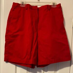 Karen Scott Women's vintage High Waist Red Shorts